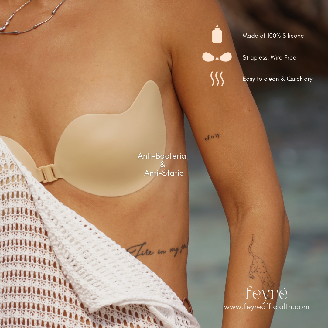 บราปีกนก ชนิดซิลิโคน รุ่นทรงมะม่วง | Mango Shape Adhesive Silicone Bra