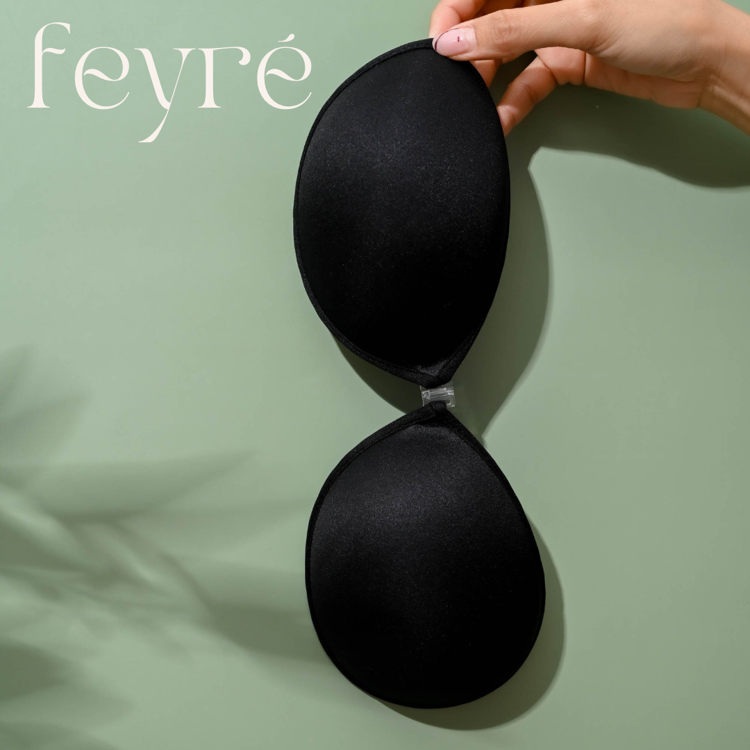 บราปีกนก ทรงกลม ชนิดผ้า รุ่นไม่เสริมฟองน้ำ | No Extra Push-Up Round Shape Fabric Adhesive Bra