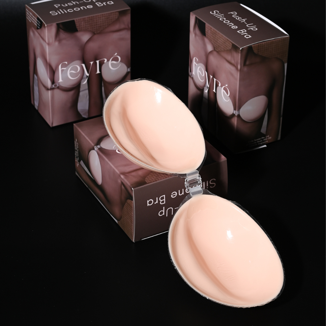 บราปีกนก ชนิดซิลิโคน รุ่นดันทรงหนา 3 ซม. | Push-Up Adhesive Silicone Bra