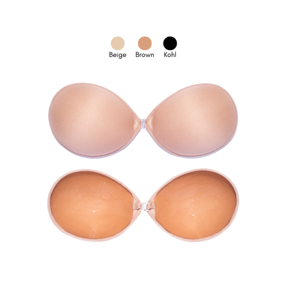 บราปีกนก ทรงกลม ชนิดผ้า รุ่นไม่เสริมฟองน้ำ | No Extra Push-Up Round Shape Fabric Adhesive Bra