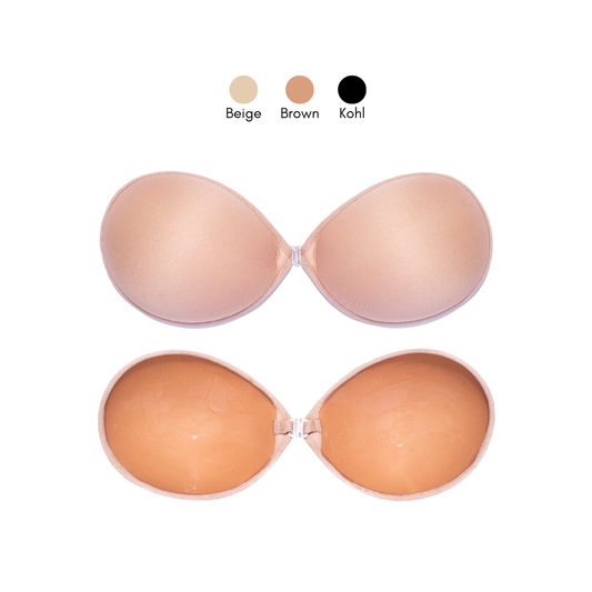 บราปีกนก ทรงกลม ชนิดผ้า รุ่นไม่เสริมฟองน้ำ | No Extra Push-Up Round Shape Fabric Adhesive Bra
